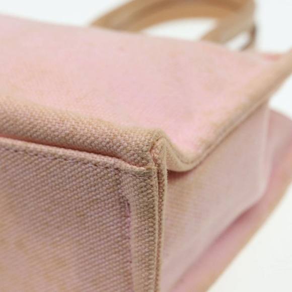 BURBERRY Blue Label Hand Bag Canvas Pink Beige Auth ti1990 - Picture 15 of 16